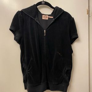 Juicy Couture XL Short Sleeve Terry JacketHoodie